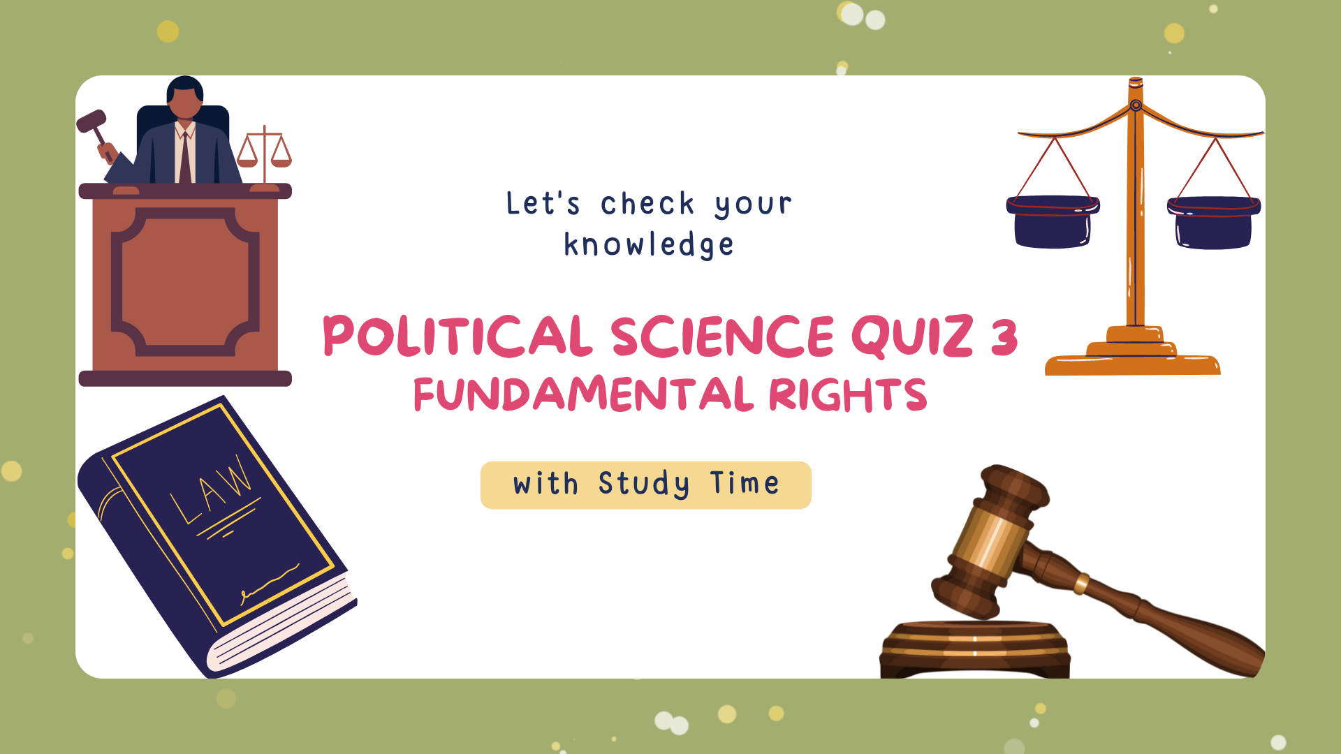 Political science Quiz 3 Fundamental Rights