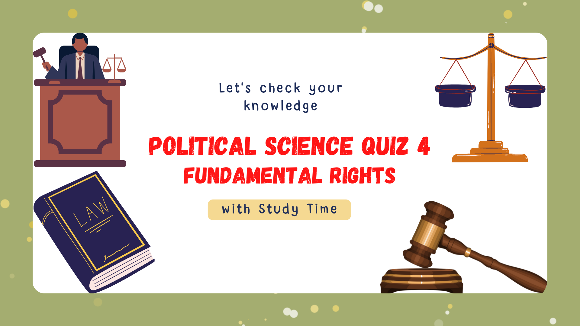 Political science QUIZ 4 Fundamental Rights